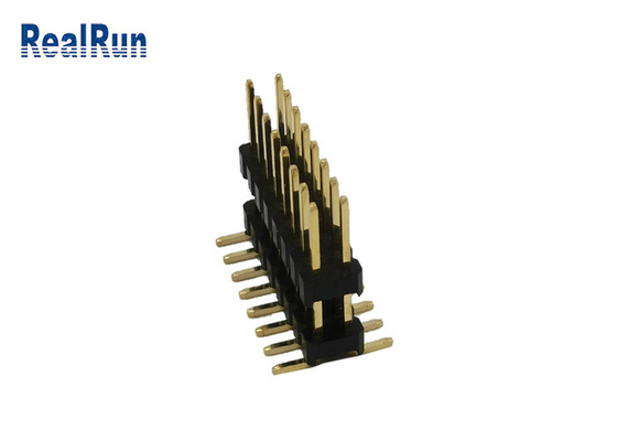 Низкоточный соединитель 2.54mm заголовка Pin тип золото SMD 3A двойной строки 16 Pos вертикальный