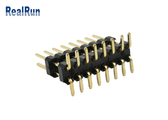 Низкоточный соединитель 2.54mm заголовка Pin тип золото SMD 3A двойной строки 16 Pos вертикальный