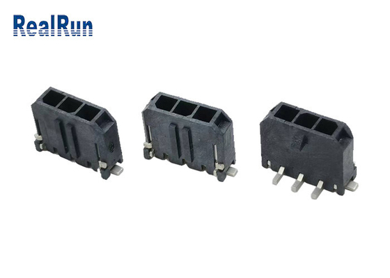 Штейн соединителя вертикальный SMD заголовка Pin UL 94V-0 3 LCP полудил 2-1445053-3
