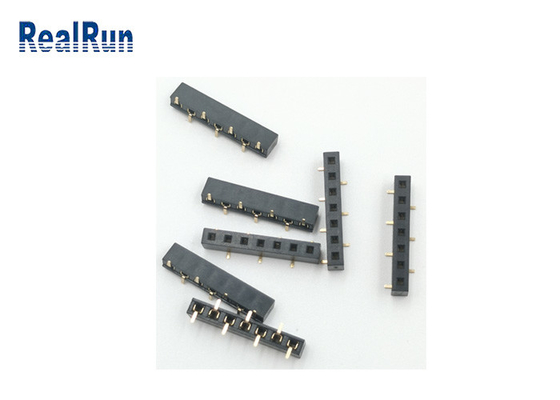 соединитель заголовка поверхностной установки SMD Pin плакировкой золота 7 соединителя PCB строки 2.54mm одиночный