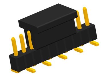 соединитель КРЫШКИ PA6T строки PCB заголовка 10P Pin 0.75A SMT одиночный прямоугольный