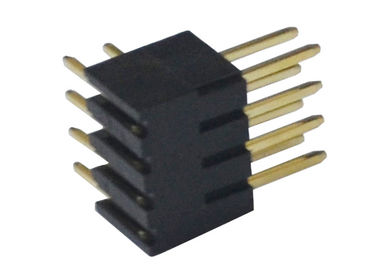 изолятор PA6T 3A соединителя заголовка Pin 500VAC 2.54mm прямоугольный