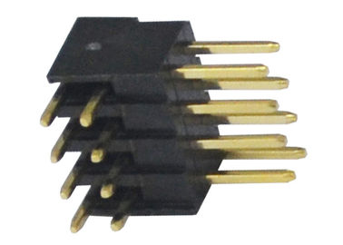 изолятор PA6T 3A соединителя заголовка Pin 500VAC 2.54mm прямоугольный