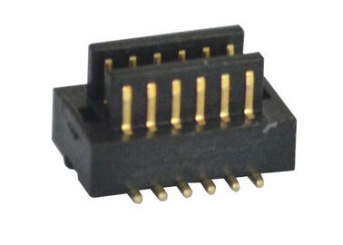 Черная штеккерная панель держателя 2*6 H2.0 Mm поверхностная к типу мужчины SMT тангажа соединителя 0.8Mm доски