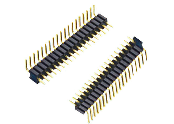 Соединитель заголовка тангажа 10P PA6T 1.0mm прямоугольный