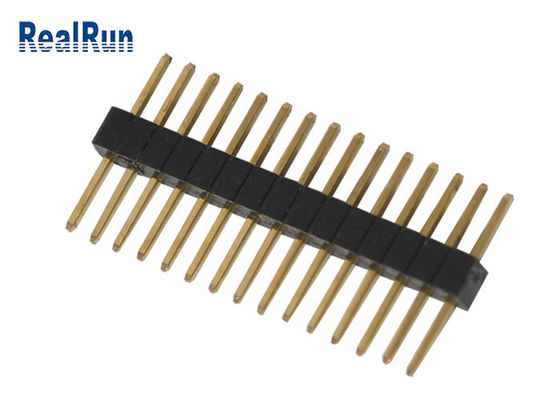 15 соединитель заголовка терминального Pin поляков 0.75A PA6T 0.3mm
