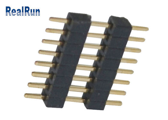 Stackable 1*8 Pin PA6T 1.0mm через соединитель заголовка отверстия