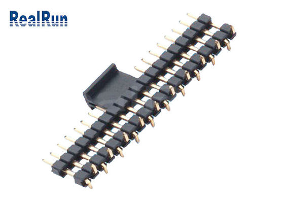 Одиночный соединитель заголовка Pin тангажа 1x20P строки PA6T 1.0mm