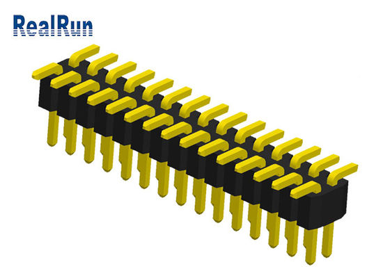 Соединитель заголовка Pin строки 2x10P SMD PA6T 1.0mm двойной
