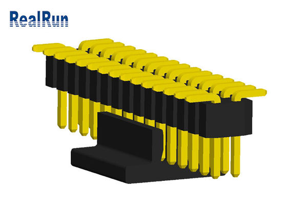 Заголовок Pin строки тангажа PA6T UL94V-0 SMT 0.75A 1.0mm двойной