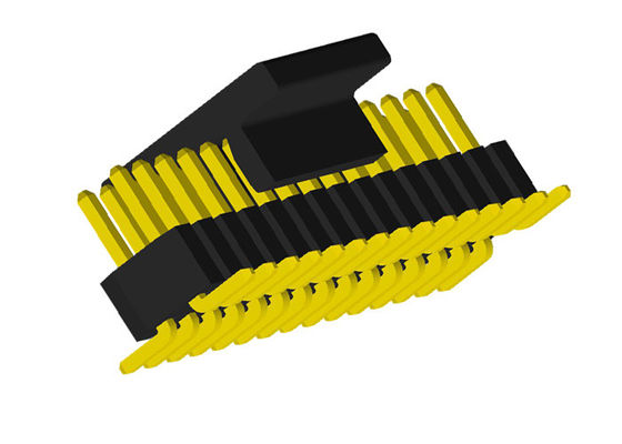 Заголовок Pin строки тангажа PA6T UL94V-0 SMT 0.75A 1.0mm двойной