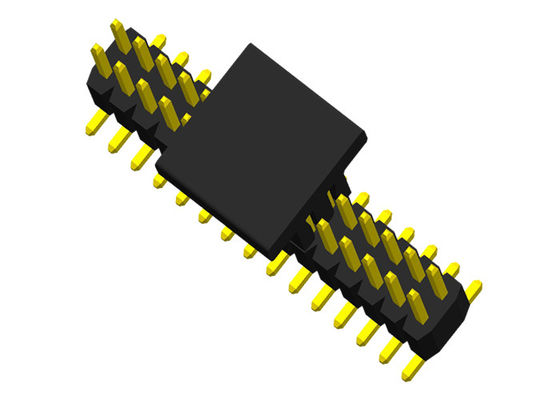 Заголовок Pin строки тангажа PA6T UL94V-0 SMT 0.75A 1.0mm двойной