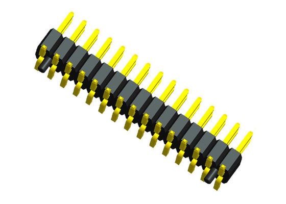 заголовок 0.75A Pin строки SMT тангажа 1.0mm двойной со столбом положения