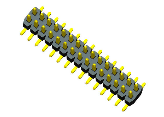 заголовок 0.75A Pin строки SMT тангажа 1.0mm двойной со столбом положения