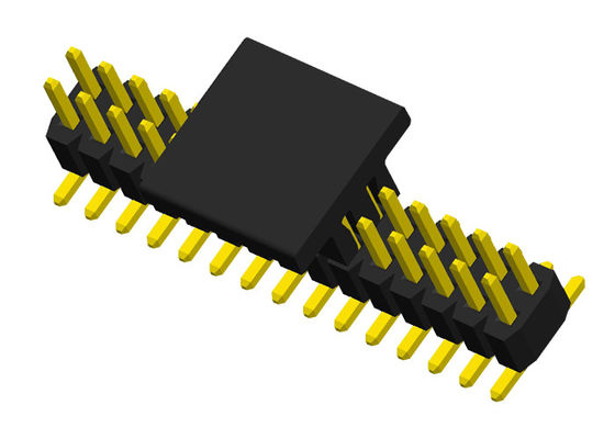 40 заголовок двойной строки тангажа PA6T 0.75A Pin 1.0mm мужской