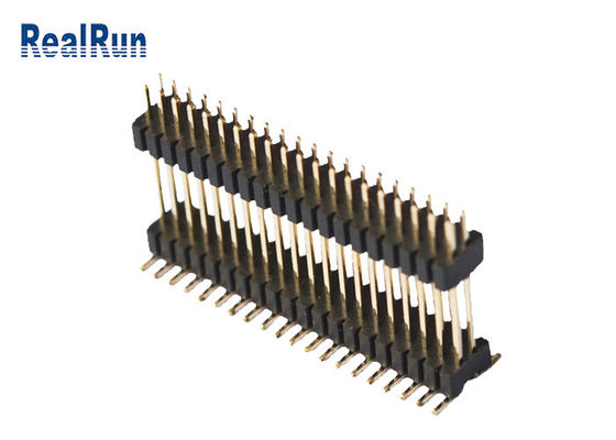 Соединитель 1.0*1.5mm заголовка Pin изолятора двойного слоя 40P PA6T