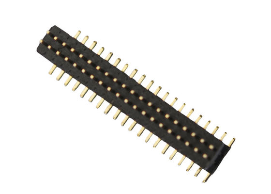 Соединитель 1.0*1.5mm заголовка Pin изолятора двойного слоя 40P PA6T
