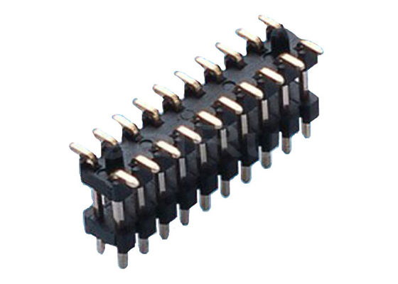 Соединитель 1.0*1.5mm заголовка Pin изолятора двойного слоя 40P PA6T