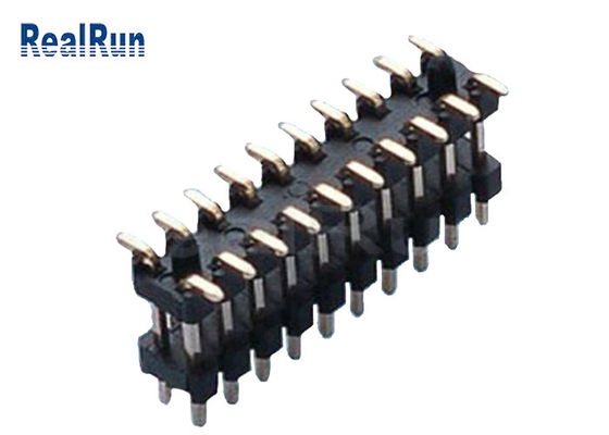 Соединитель 0.75A заголовка строки поляков 1.0*1.5mm SMD 100P 20 двойной