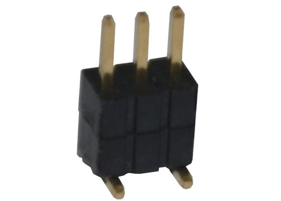 Соединитель заголовка вертикального 1A SMT SMD 1.27mm тангажа PA6T мужской