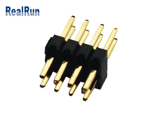 Двойной контактный разъем 1.27mm PCB UL 94V-0 пластиковый PA9T строки