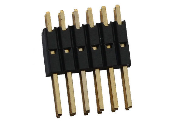Соединитель заголовка Pin высоты строки 1.27mm изолятора PA9T двойной