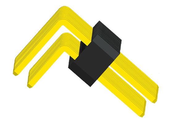 Прямоугольное 1.27mm UL94V-0 до соединитель PA6T PCB отверстия