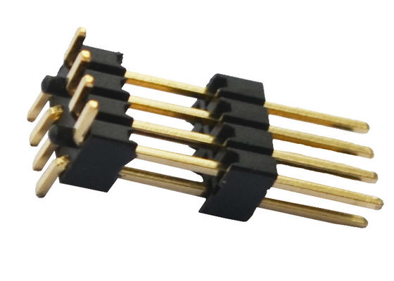Тангаж соединителя 1.27mm заголовка Pin UL 94V-0 с колышком положения