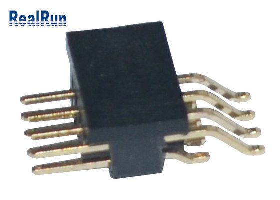 заголовок покрытый золотом Pin 1.27mm прямоугольным SMT PA6T 500VAC