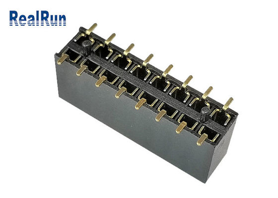 Заголовок высоты SMT тангажа 8.5mm строки 2.54mm PA9T двойной женский