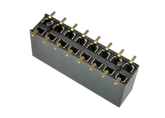 Заголовок высоты SMT тангажа 8.5mm строки 2.54mm PA9T двойной женский