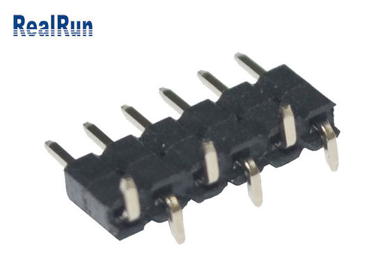 Заголовок 6pin Pin строки тангажа PA6T SMT 2.0mm одиночный лудя