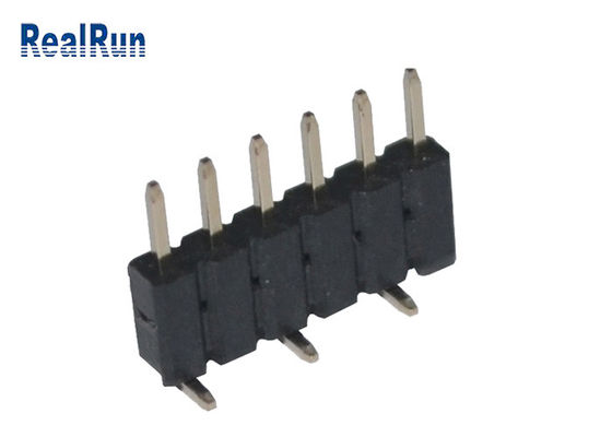 Заголовок 6pin Pin строки тангажа PA6T SMT 2.0mm одиночный лудя