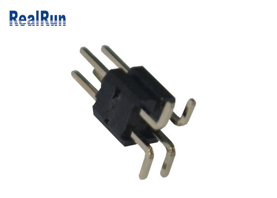 Строка черного соединителя Pcb Pin тангажа PA6T 12 2.0mm двойная