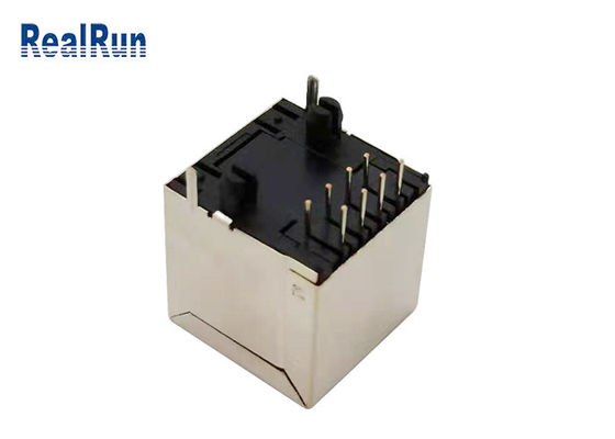 Соединитель RJ45 одиночное гаван 125VAC бронзы светомассы PA46 модульный