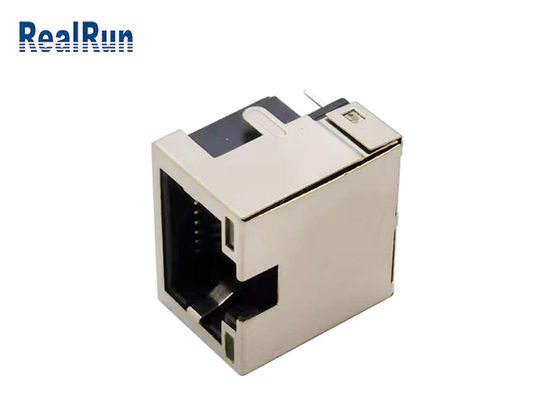 Соединитель PCB 8pin RJ45 модульного Джек прямоугольный со светом 1.5A СИД