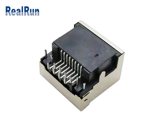 Соединитель PCB 8pin RJ45 модульного Джек прямоугольный со светом 1.5A СИД