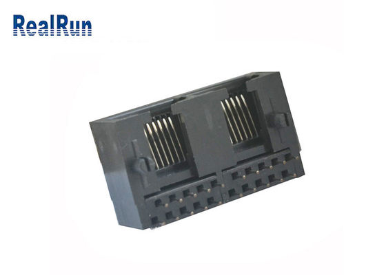 Разъем-розетка PCB модульного Джек PBT Rj45 права 10P10C RJ45