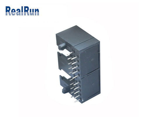 Разъем-розетка PCB модульного Джек PBT Rj45 права 10P10C RJ45