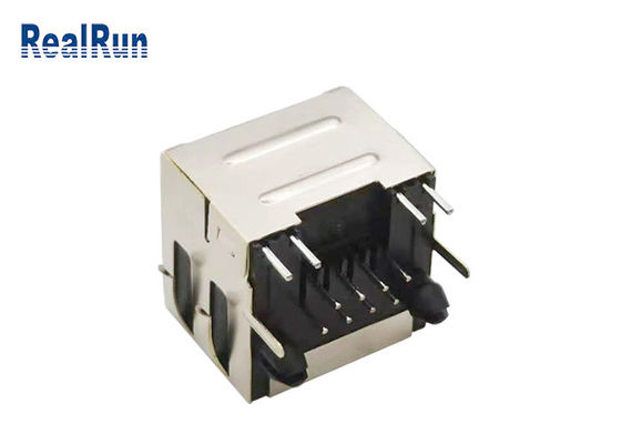 Экран эластичной раковины гнезда разъем-розетки PA6T PBT RJ45