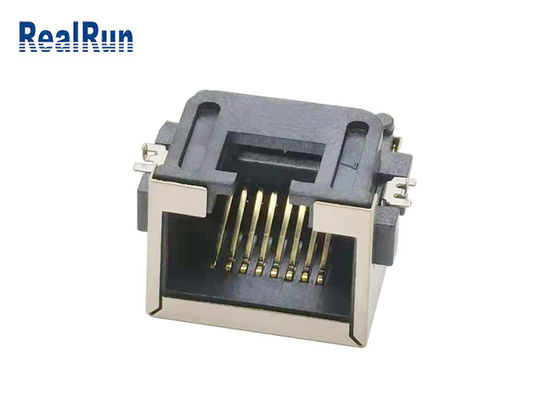 Гнездо LCP UL94V-0 соединителя раковины 1000VAC SMT 8pin Rj45 металла