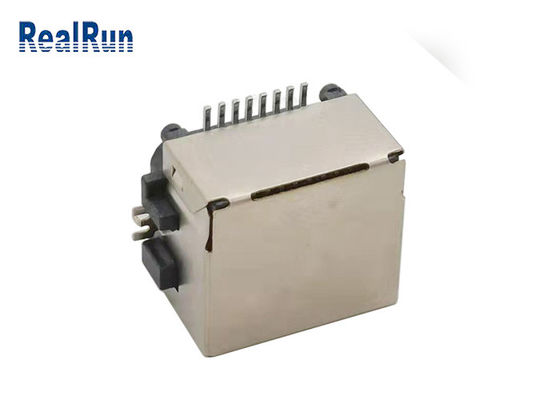 Гнездо LCP UL94V-0 соединителя раковины 1000VAC SMT 8pin Rj45 металла