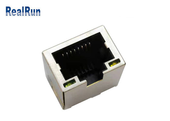 Сплав меди соединителя PCB PA46 1 гаван Rj45 модульного Джек RJ45