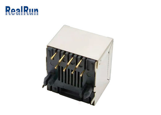 PCB UL94V-0 соединителя бронзы светомассы вертикальный RJ45 модульного Джек