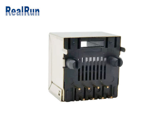 PCB UL94V-0 соединителя бронзы светомассы вертикальный RJ45 модульного Джек