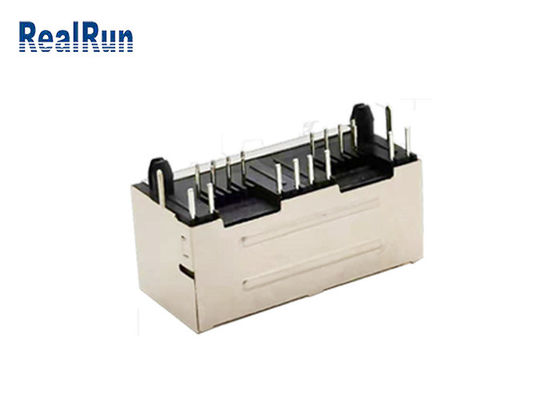 SGS модульного Джек соединителя PCB 8P8C RJ45 с СИД защищал