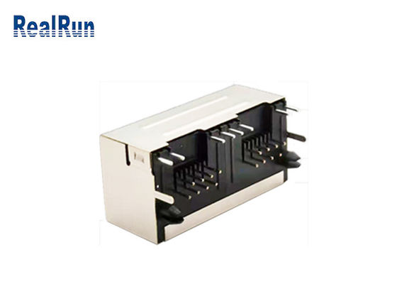 SGS модульного Джек соединителя PCB 8P8C RJ45 с СИД защищал