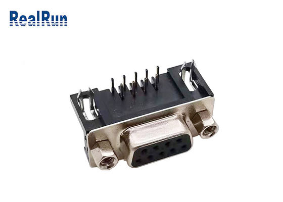 Прямоугольный Pin VGA DR 9 соединителя изолятора d 1000VAC PBT под