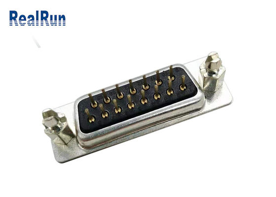 Прямой соединитель мужское женское PBT PCB 1000VAC D Pin DP 15 ПОД