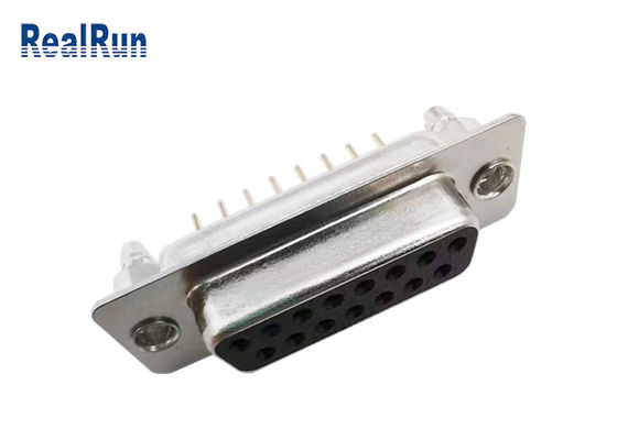 Прямой соединитель мужское женское PBT PCB 1000VAC D Pin DP 15 ПОД